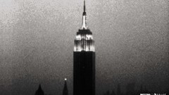 Tower Empire State Building buildings new york city grayscale 