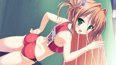 Track ass brown anime girls green eyes game cg princess 