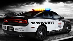 Track cars dodge charger pace car police cruiser