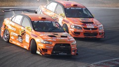 Track cars Mitsubishi Sideways vehicles Drifting orange cars 