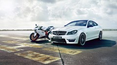 Track cars motorbikes Ducati 848 Mercedes C63 AMG