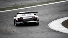 Track cars turn audi r8 corner back view vehicles racing cars 