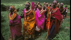 Traditional multicolor Kenya weddings