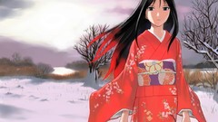 Traditional winter Manga Anime