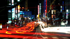 Traffic lights long exposure