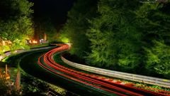 Traffic lights long exposure