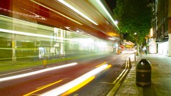 Traffic roads motion blur