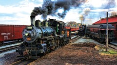 train vintage steam locomotive vehicle Steam train numbers