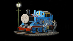 Trains graffiti street art