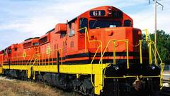 Trains railroad tracks vehicles