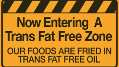 Trans fat Free construction