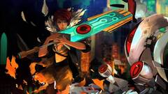 transistor supergiant games video games Red (Transistor) artwork
