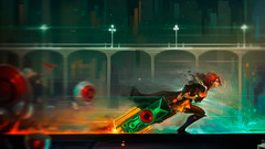 transistor video games Red (Transistor) digital art sword Women