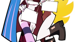Transparent censored anarchy stocking panty and stocking with 