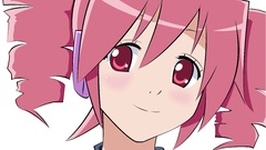 Transparent curly hair kasane