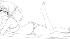 Transparent lineart anime vectors