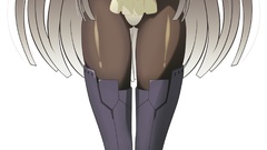 Transparent white hair long hair anime girls vectors anime 