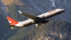 Trees Aircraft skies forests airliners Liftoff