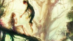 Trees anime girls imagination vocaloid forests kagerou project 