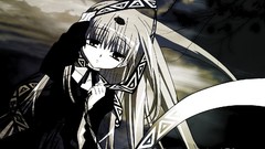 Trees blondes long hair anime girls erementar gerad