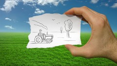 Trees clouds fields tractors Ben Heine Pencil Vs Camera