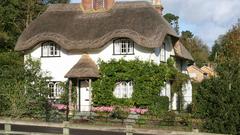 Trees countryside cottage