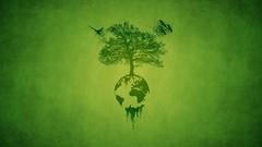 Trees Earth digital art artistic ecosystem