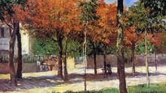 Trees France French Europe paintings impressionism Parks 