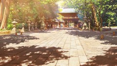 Trees game cg scenic Japanese architecture visual novels 