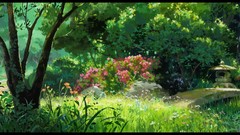 Trees Garden Wildflowers artwork the secret world of arrietty 
