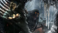 Trees ice woman children baby spikes Hide and Seek scared coat 