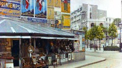 Trees Paris France Europe vintage urban streets cityscapes 