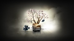 Trees Sofa fish art deco