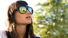 Trees sun glass summer woman glasses sunglasses reflective 