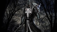 Trees Templar Knights Swords Medieval fantasy art