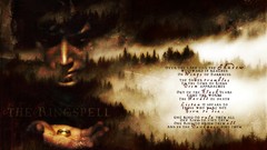 Trees text rings grunge poetry artwork the lord of the rings 