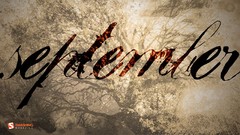 Trees Typography calligraphy September