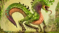 Trees vegetation Monsters Knights creatures forests artwork 