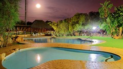 Trees water clouds Holidays swimming pools moon glow