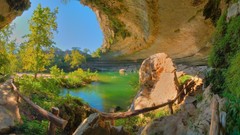 Trees water multiscreen swimming pools Hamilton Pool