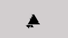 triangle black white wind Minimalism Simple Background abstract