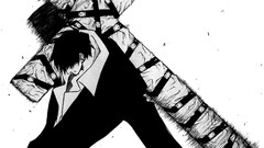 trigun Nicholas D. Wolfwood machine gun futuristic