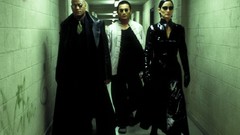 Trinity Carrie-Anne Moss laurence fishburne the matrix morpheus 