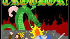 Trogdor centered on black