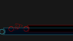 Tron Minimalism multiple display Light Cycle artwork