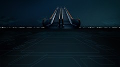 Tron stairs Escalators