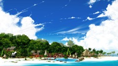 Tropical Island clouds Islands