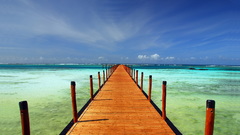 Tropical piers Sea