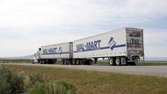 Trucks semi Walmart turnpike
