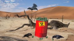 Tub toxic waste surrealism